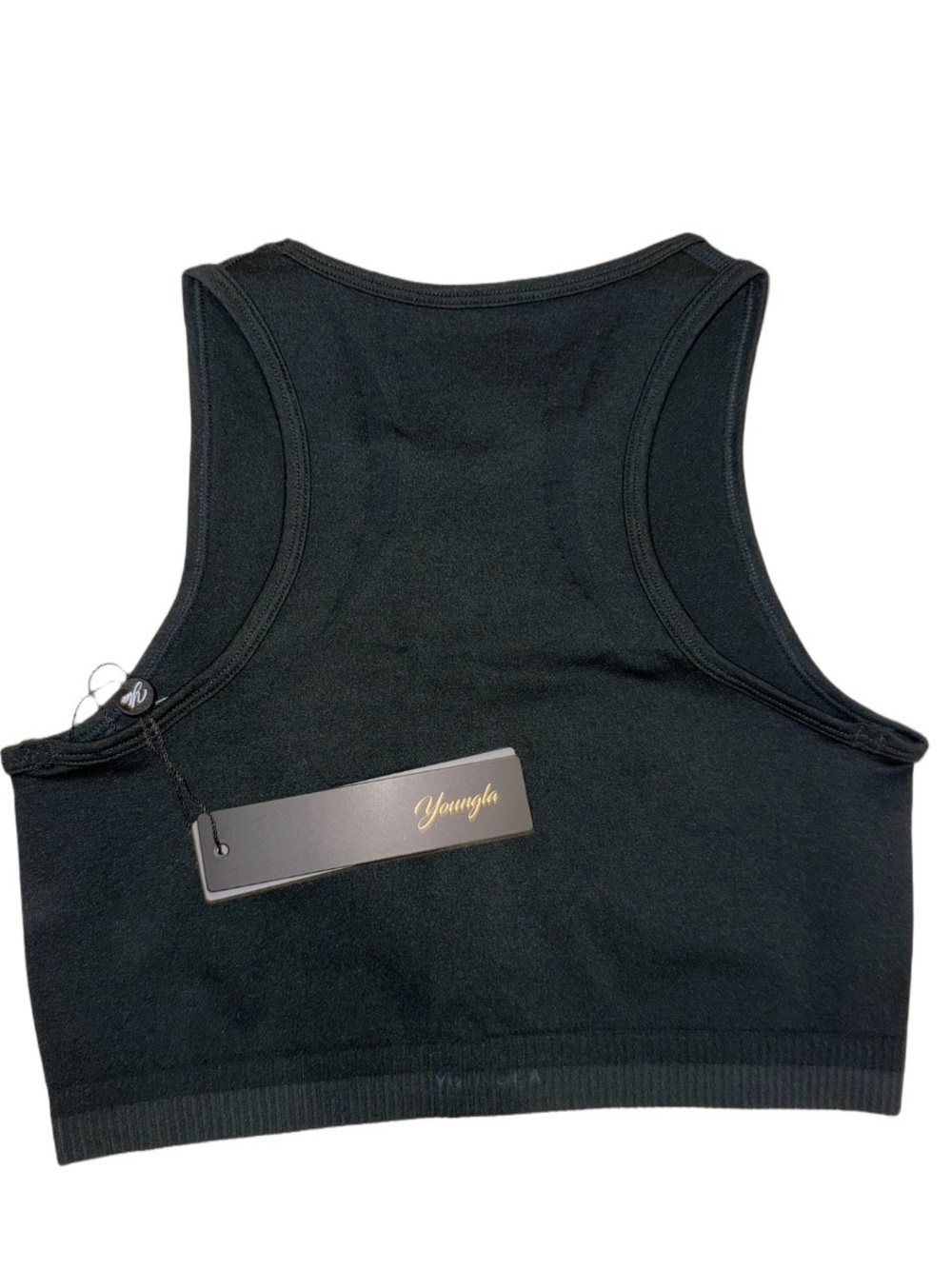 YoungLA W4273 Motion Seamless Tank Carbon Green Medium NWT - Picture 2 of 5